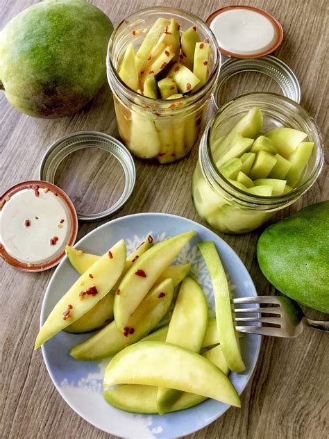 Pickled Mango (Burong Mangga) .